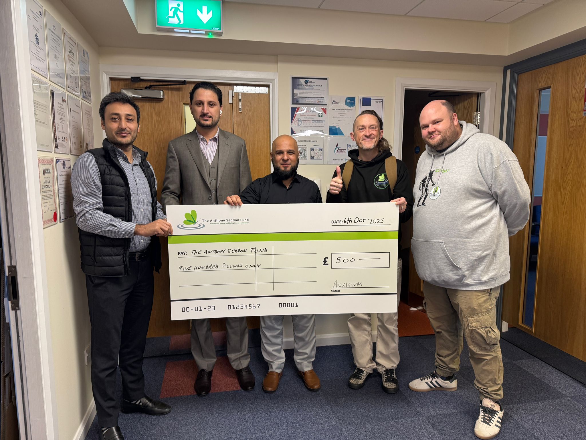 Auxilium team fundraising for mental health